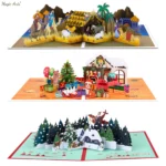 Pop Up Christmas Card, 3D Holidays Greeting Cards (PIC-2025-01)